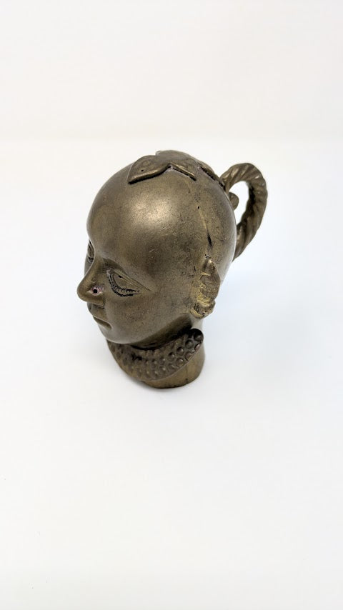 Antique Brass Gowri/Gauri Goddess Bust