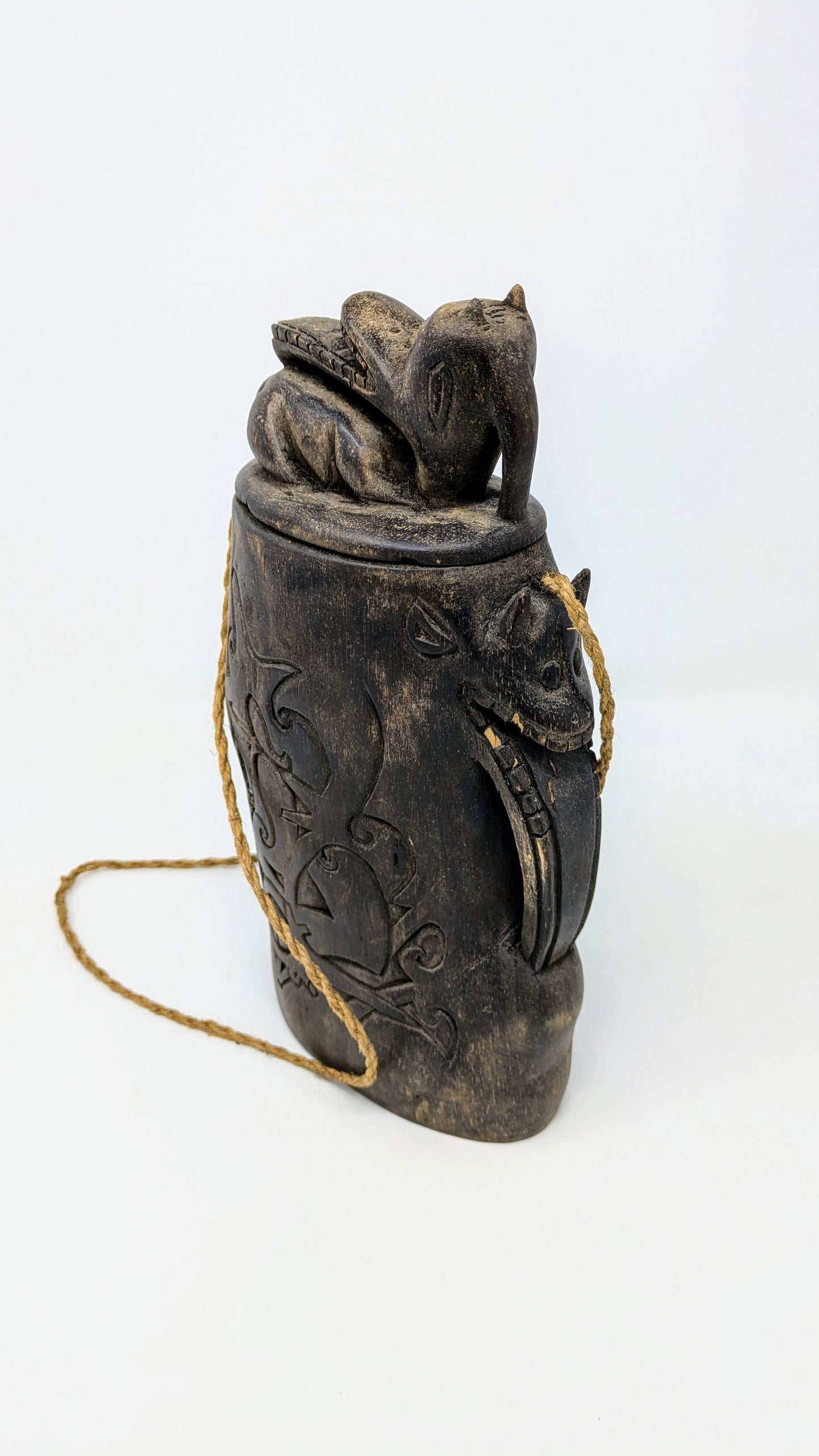 Borneo Tribe 1940s Dayak Bahau Water Container