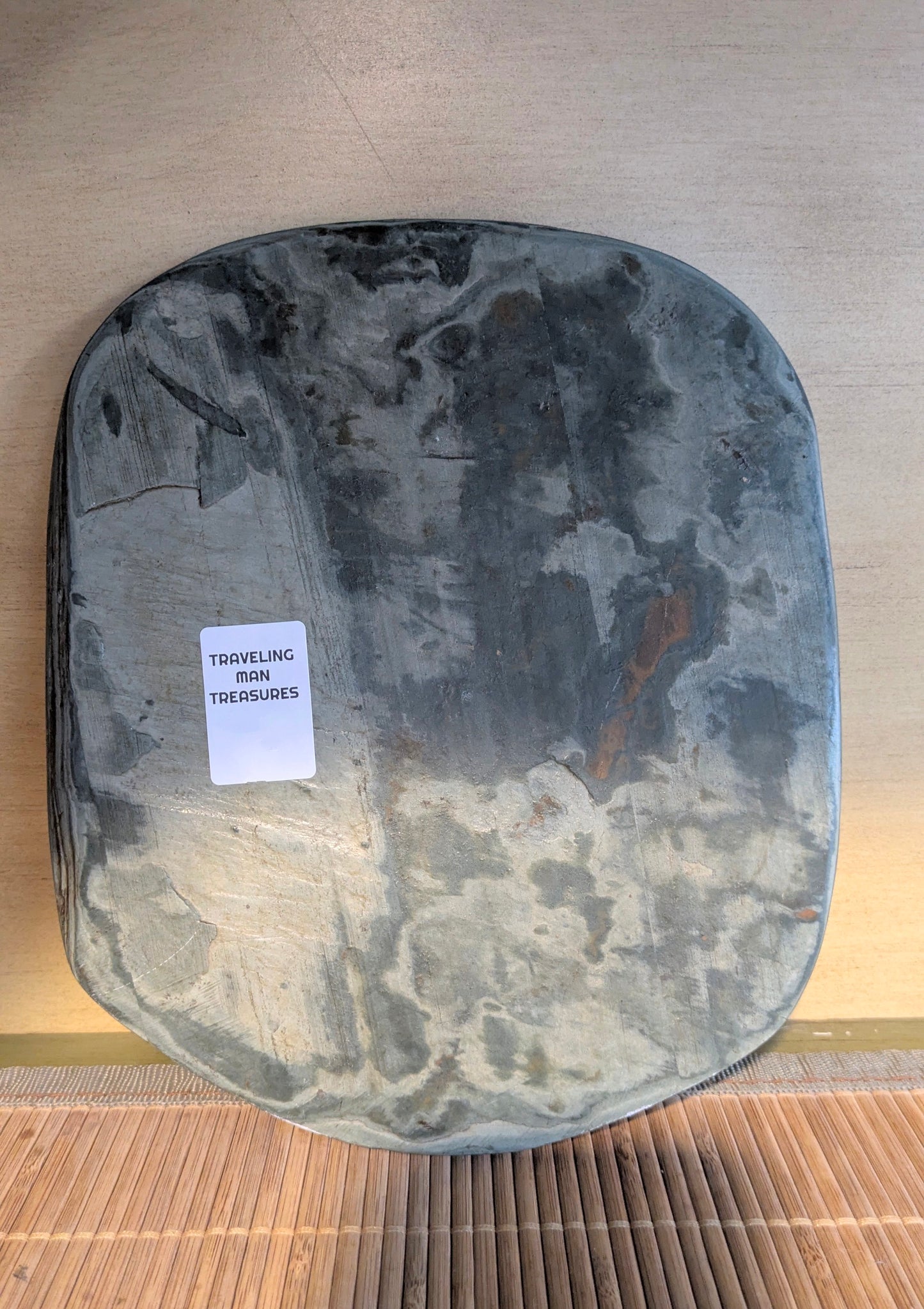 1920s Chinese Republic Period Jade & Soapstone Plaque