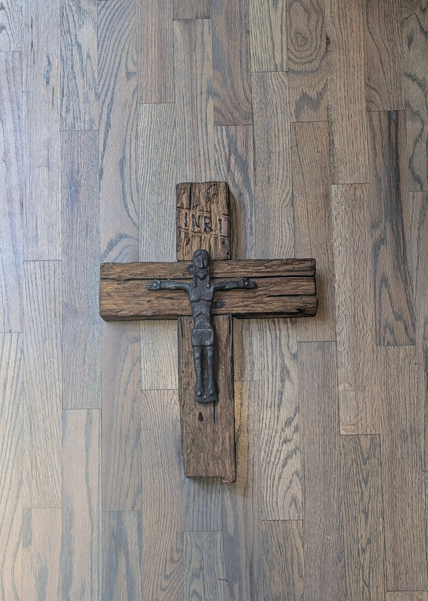 Vintage Handmade Folk Art | Christ on Cross