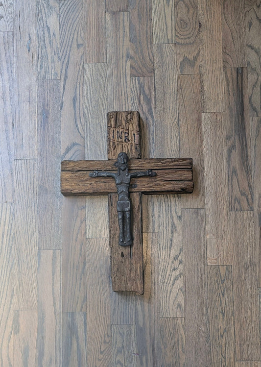 Vintage Handmade Folk Art | Christ on Cross