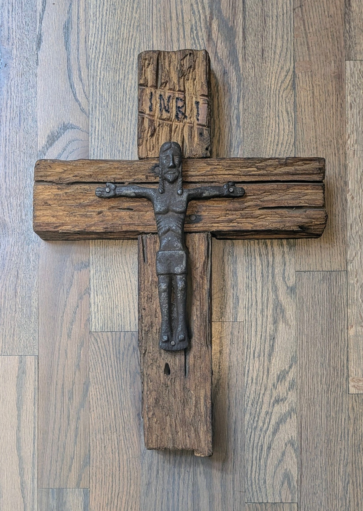 Vintage Handmade Folk Art | Christ on Cross