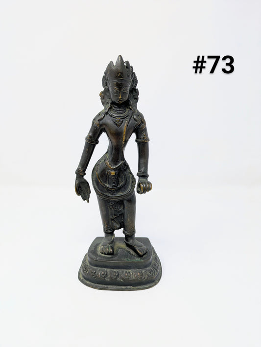 Antique Bronze Buddhist Statue: Padmapani Lokeswara