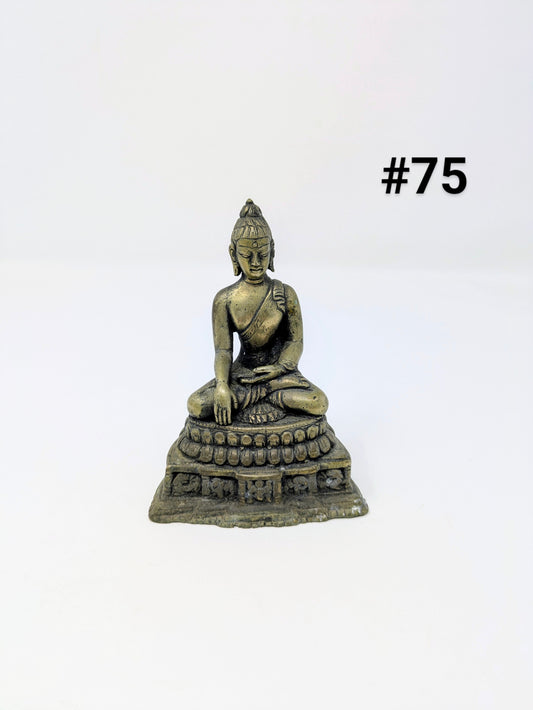 Brass Shakyamuni Buddha: Bhumisparsha Mudra