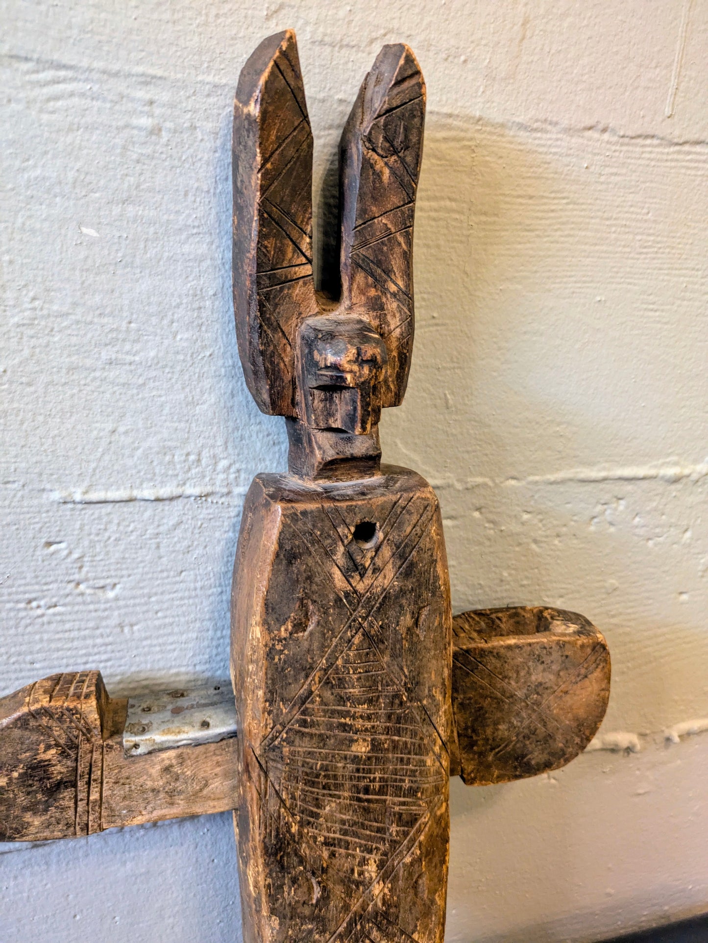 Early 20th Century Handcrafted Bamana Guardian Door Lock