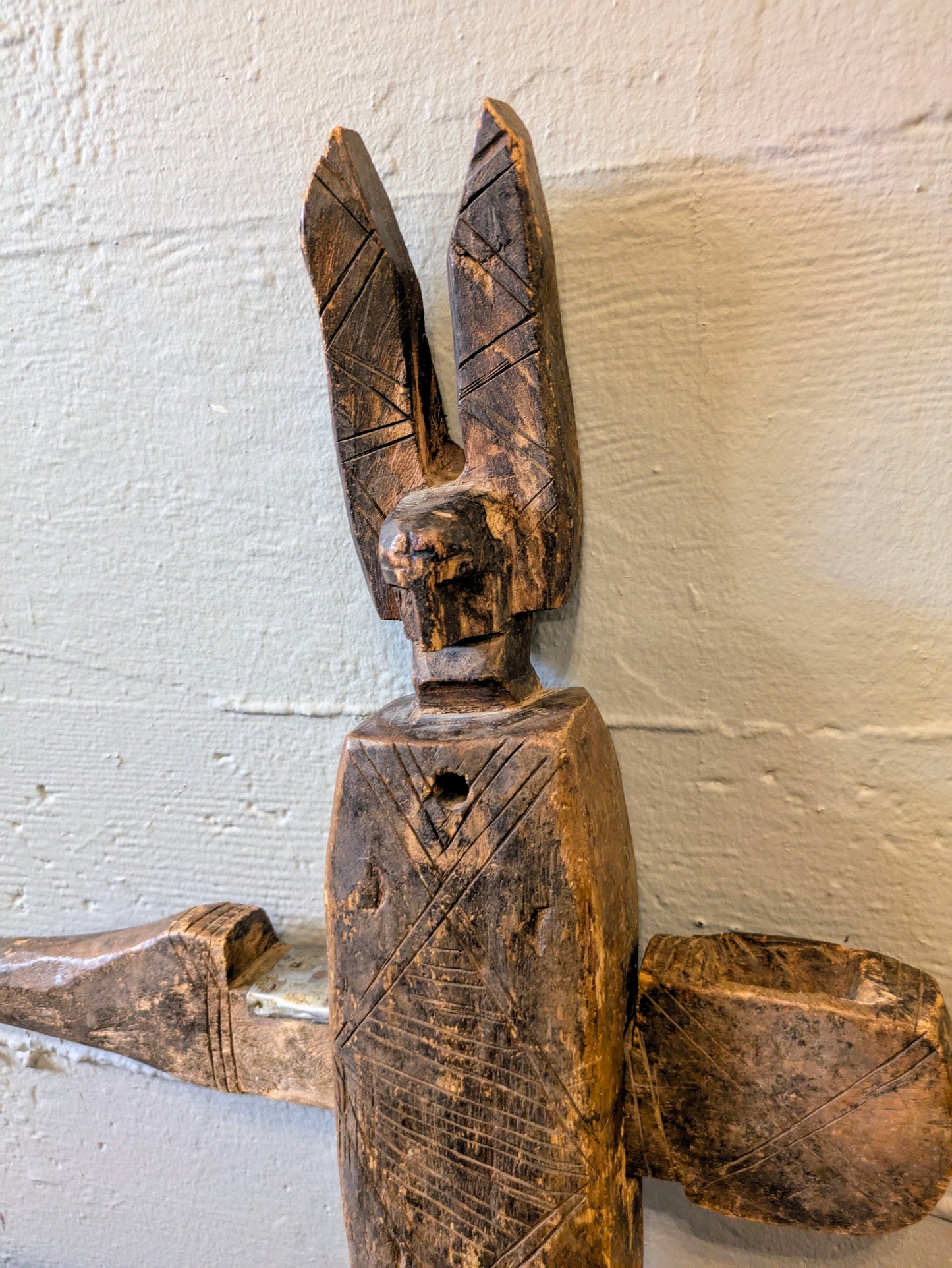Early 20th Century Handcrafted Bamana Guardian Door Lock