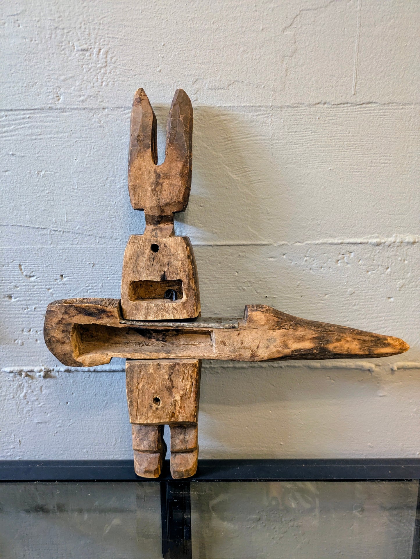 Early 20th Century Handcrafted Bamana Guardian Door Lock