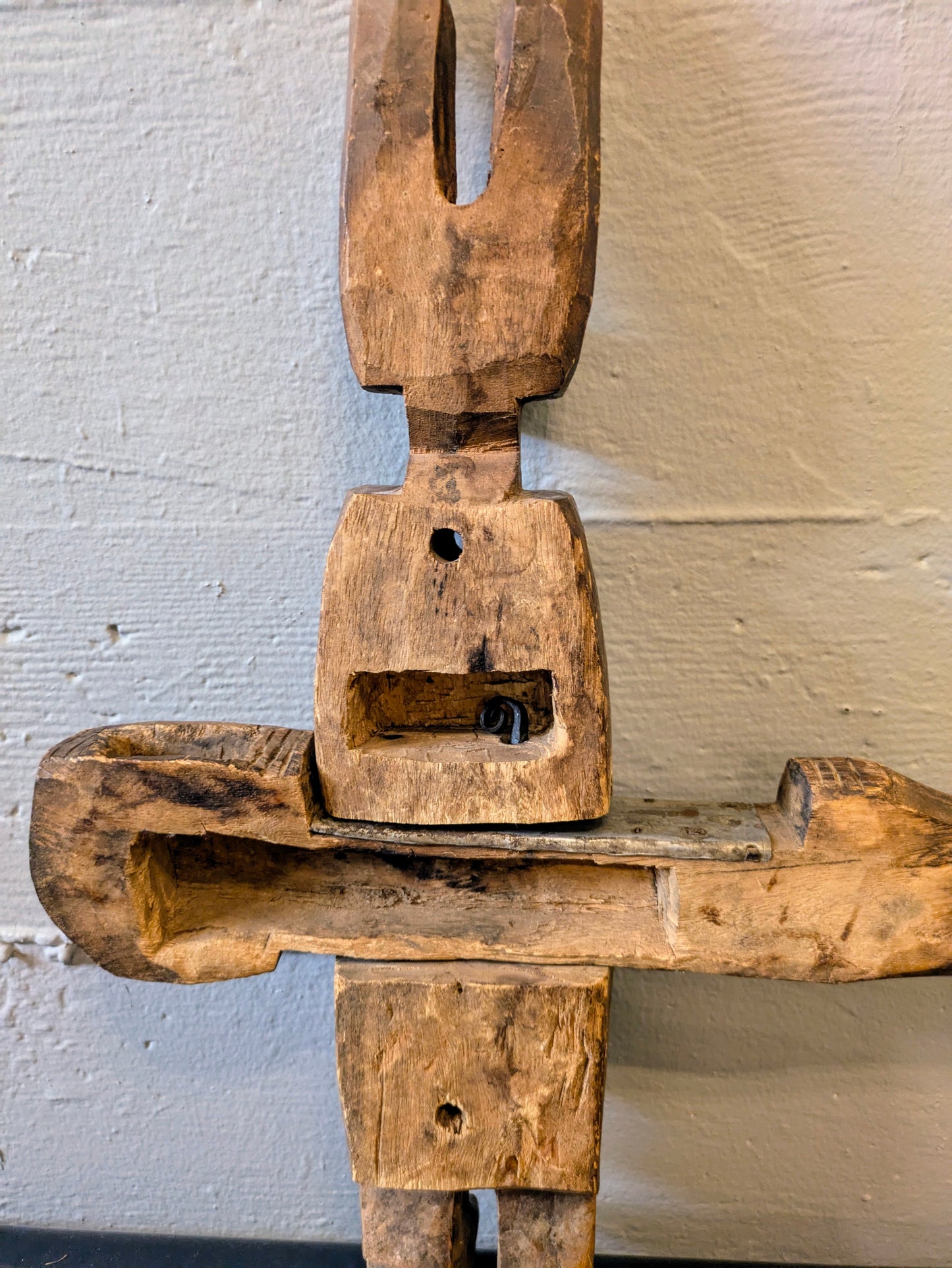 Early 20th Century Handcrafted Bamana Guardian Door Lock