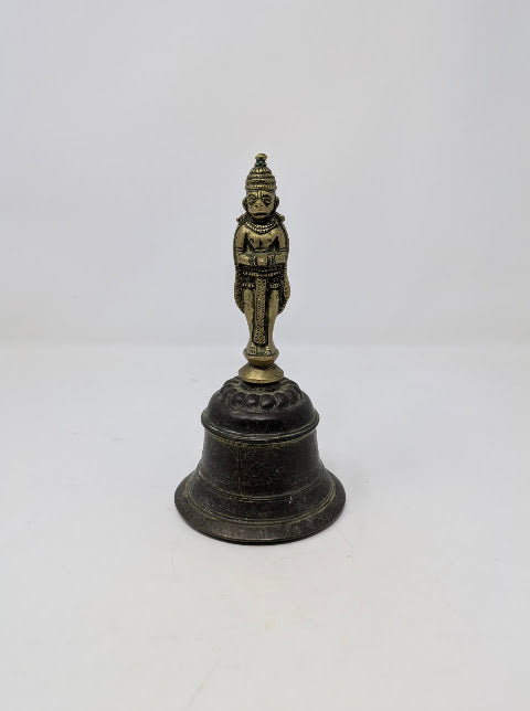 Antique Hindu Temple Bell: Hanuman & Vishnu