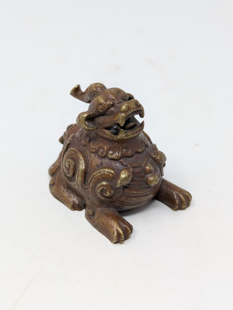 Antique Chinese Brass "Luduan" Scroll/Paper Weight
