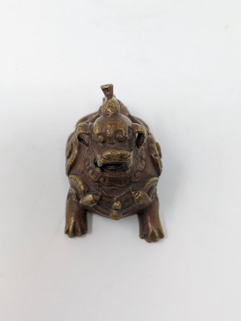 Antique Chinese Brass "Luduan" Scroll/Paper Weight