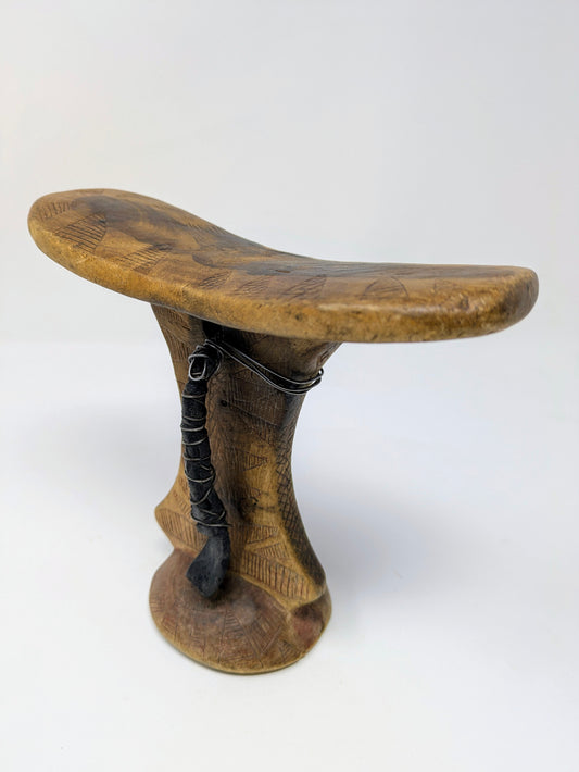 Vintage Hand-Carved Kenyan Turkana Headrest