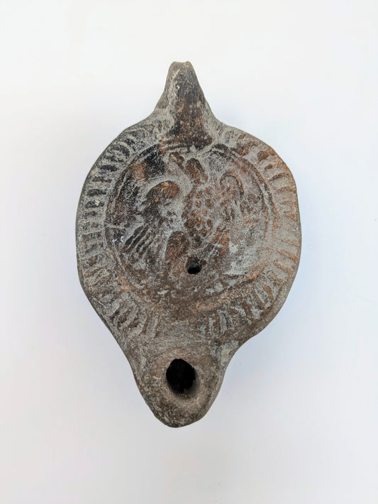 Ancient "Imperial Period" Roman Terracotta Oil Lamp (c. 2nd Century CE)