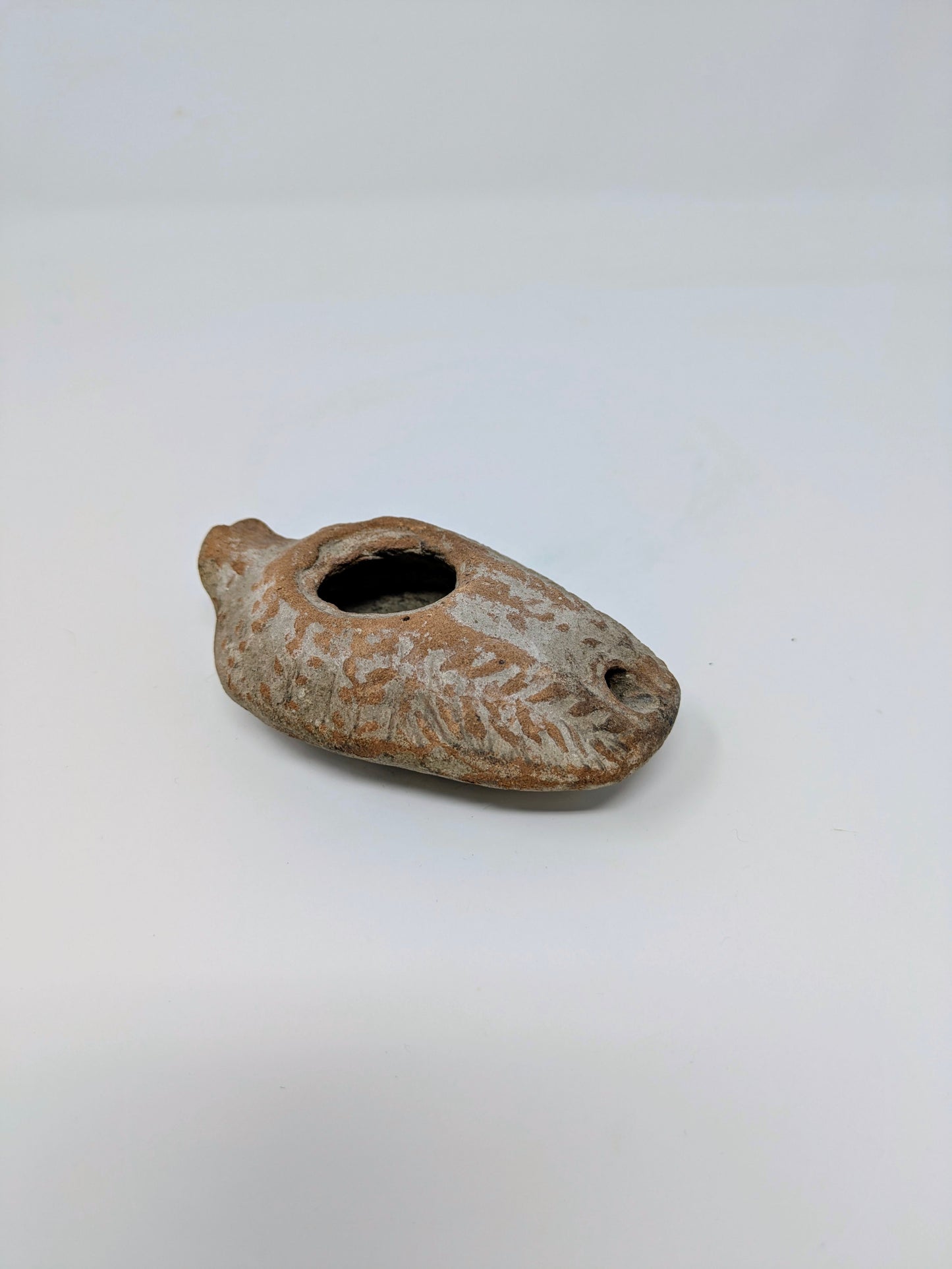 Ancient Byzantine Terracotta Oil Lamp (c. 4th Century CE)