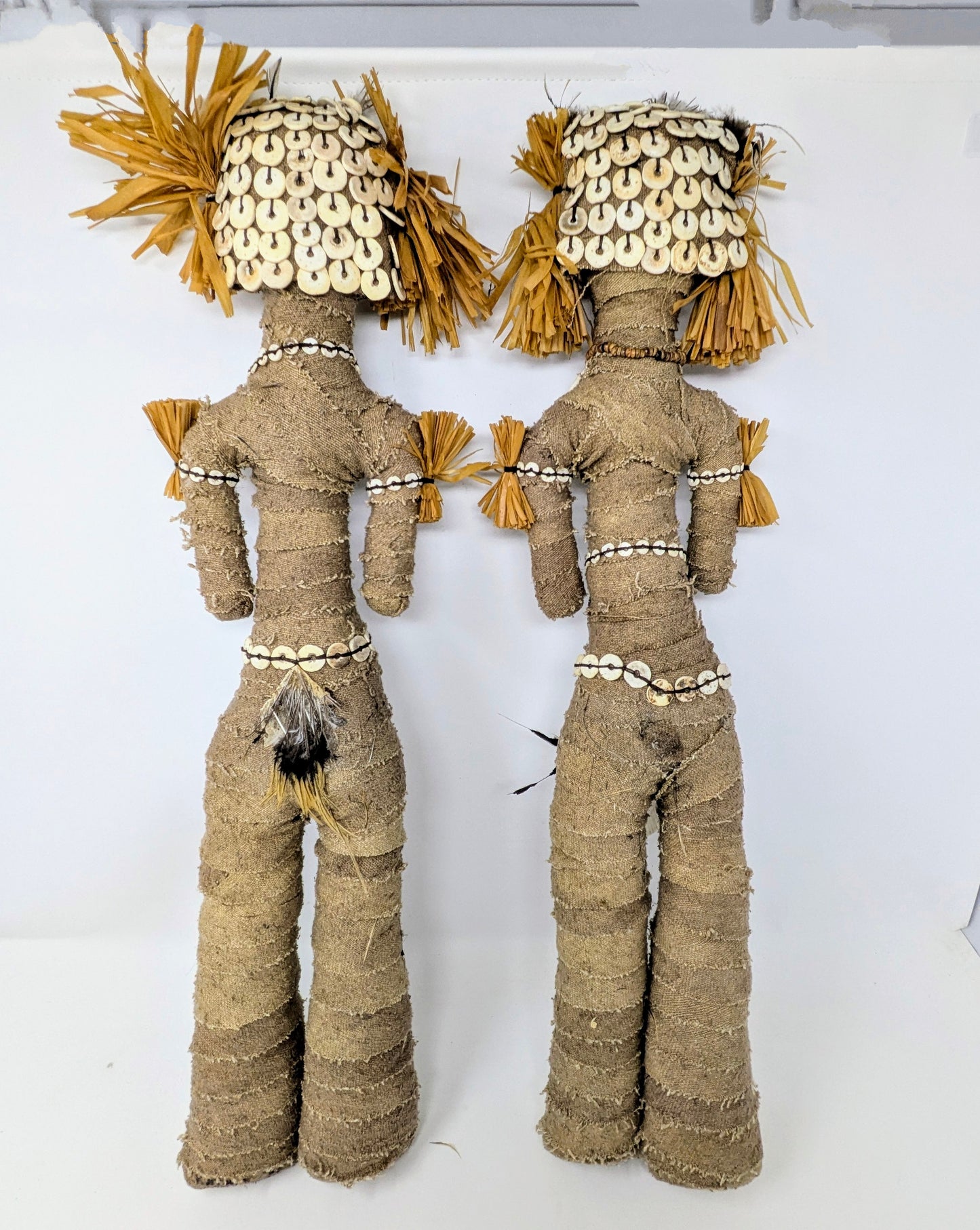 Vintage Tribal Folk Art Dolls: Signed by Artist (1982)