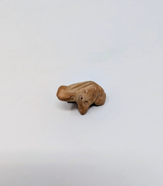 Vintage Pre-Columbian Style Clay Frog Ocarina