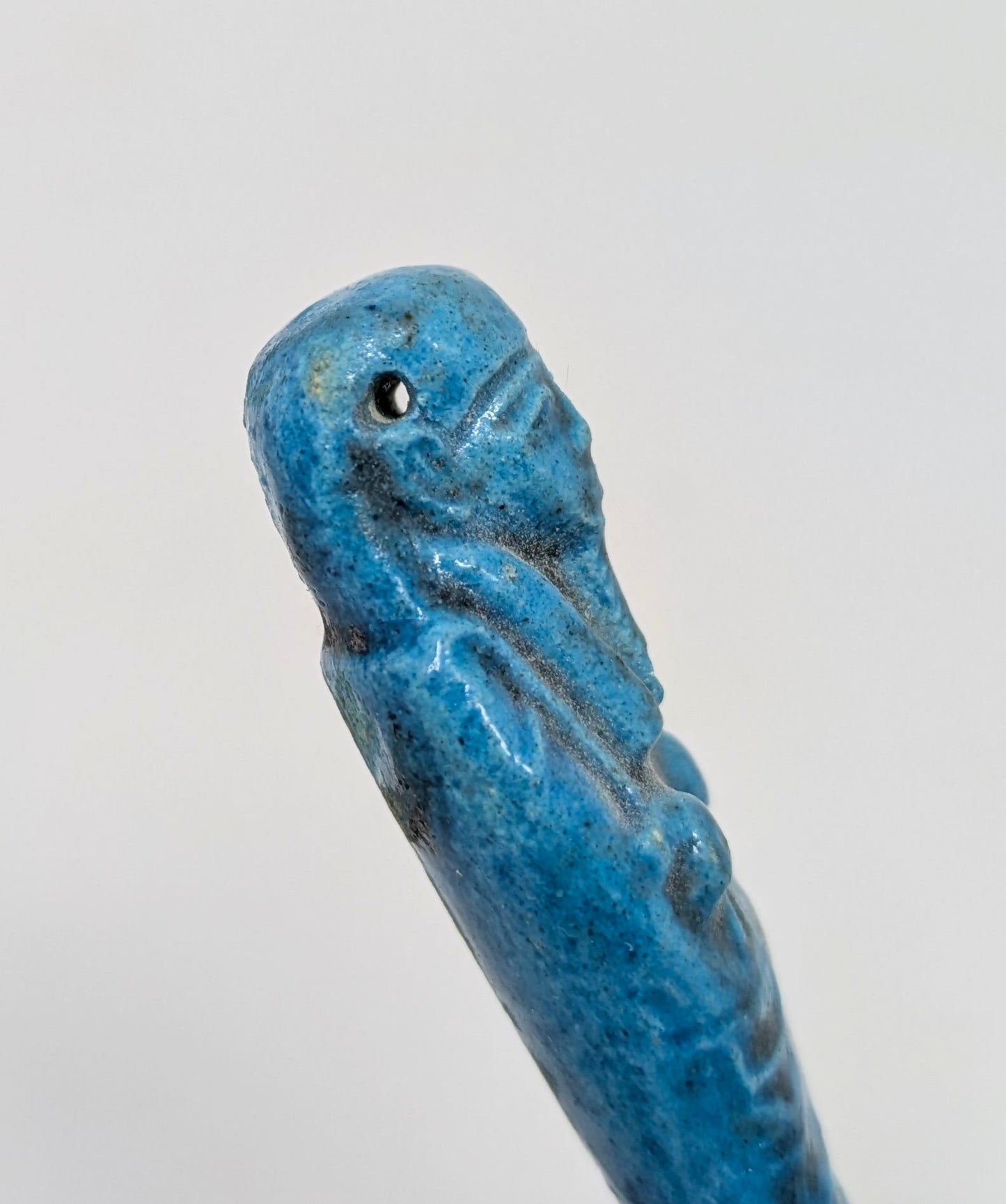 Antique Faience Shabti Pendant: Egyptian Revival Period