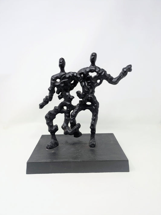 Vintage Brutalist Ironwork Sculpture "In Motion"