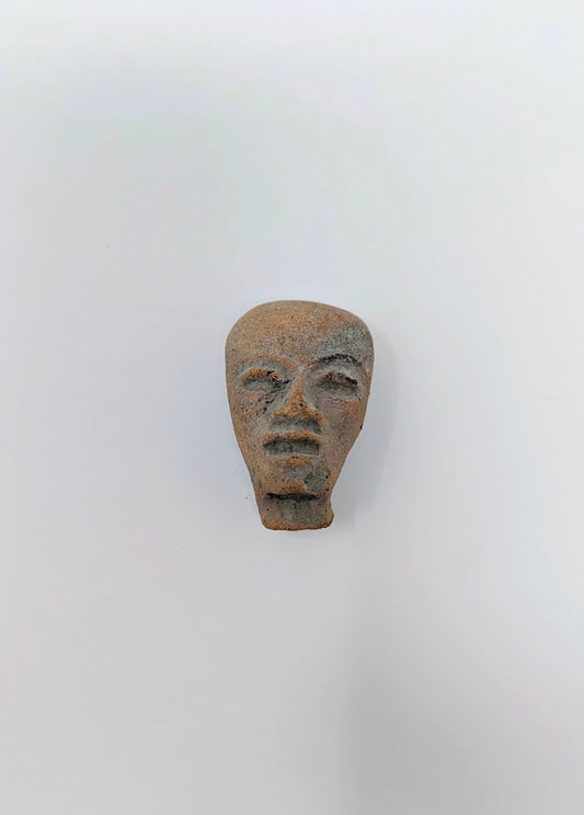 Pre-Columbian Clay Head Fragment: Teotihuacan Region (c. 450AD)