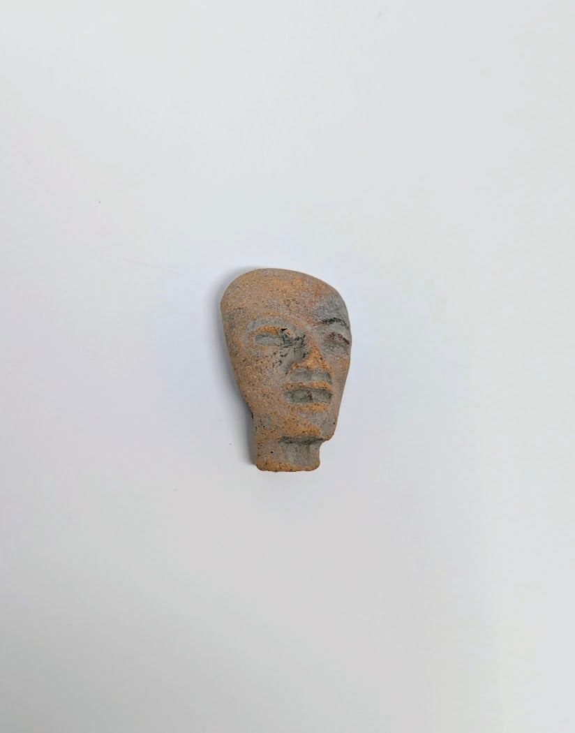 Pre-Columbian Clay Head Fragment: Teotihuacan Region (c. 450AD)