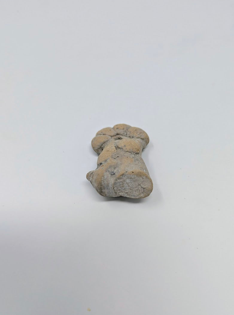 Pre-Columbian Clay Head Pendant Fragment: (c. 450AD-700AD)