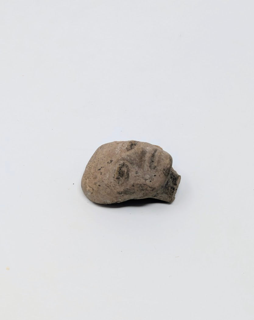 Pre-Columbian Clay Head Fragment: Teotihuacan Region (c. 450AD)