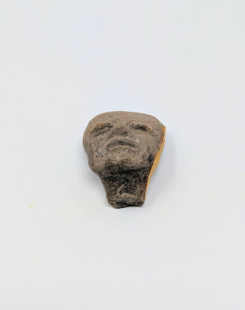 Pre-Columbian Clay Head Fragment: Teotihuacan Region (c. 450AD)