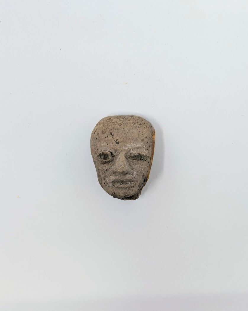 Pre-Columbian Clay Head Fragment: Teotihuacan Region (c. 450AD)