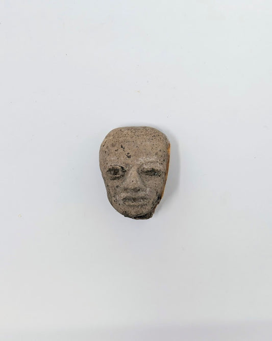 Pre-Columbian Clay Head Fragment: Teotihuacan Region (c. 450AD)