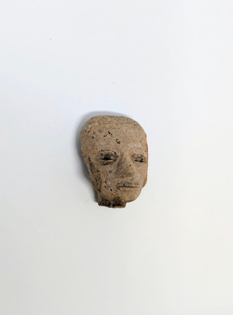 Pre-Columbian Clay Head Fragment: Teotihuacan Region (c. 450AD)