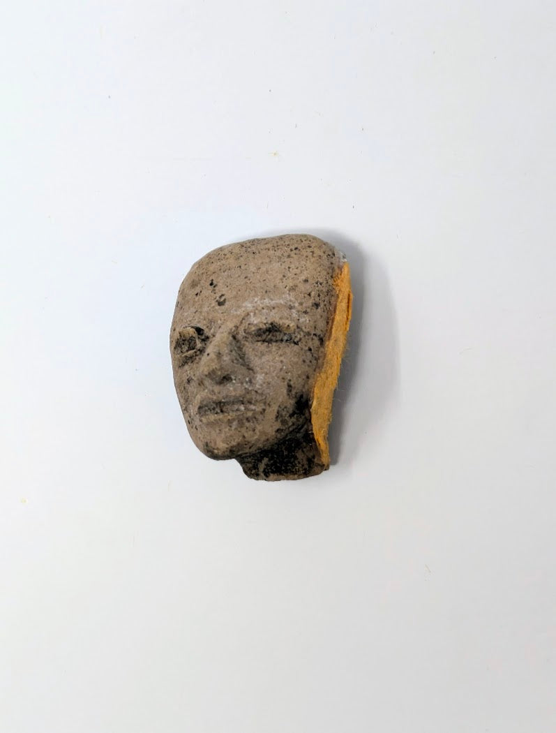 Pre-Columbian Clay Head Fragment: Teotihuacan Region (c. 450AD)