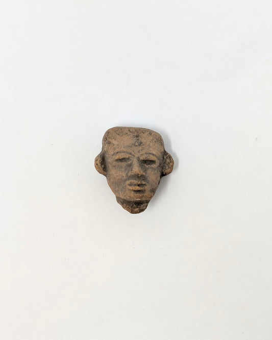 Pre-Columbian Clay Head Fragment: Teotihuacan Region (c. 1000AD-1500AD)