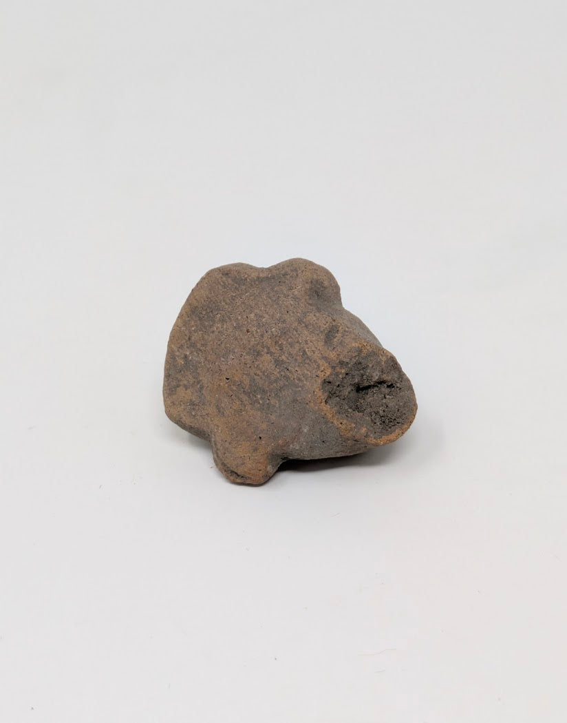 Pre-Columbian Clay Head Fragment: Teotihuacan Region (c. 1000AD-1500AD)