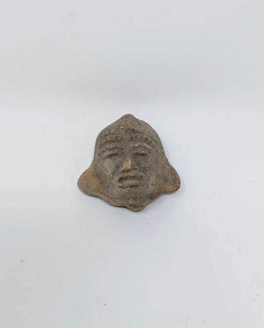Pre-Columbian Clay Head Fragment: Teotihuacan Region (c. 1000AD-1500AD)