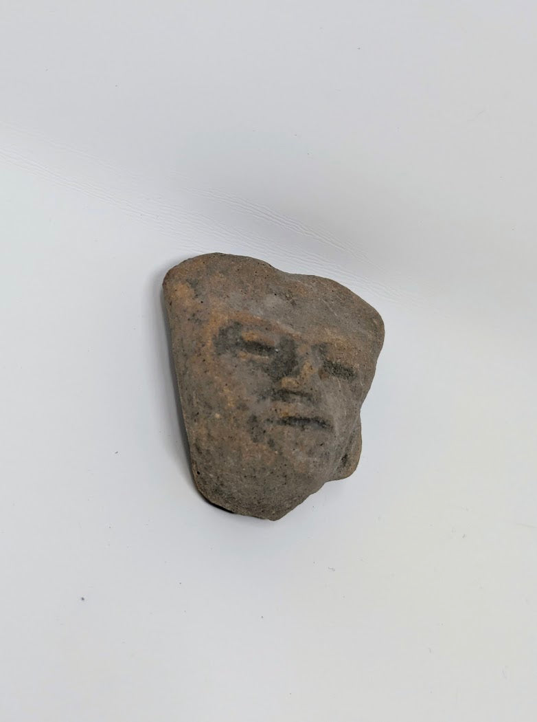 Pre-Columbian Clay Head Fragment: Teotihuacan Region (c. 1000AD-1500AD)