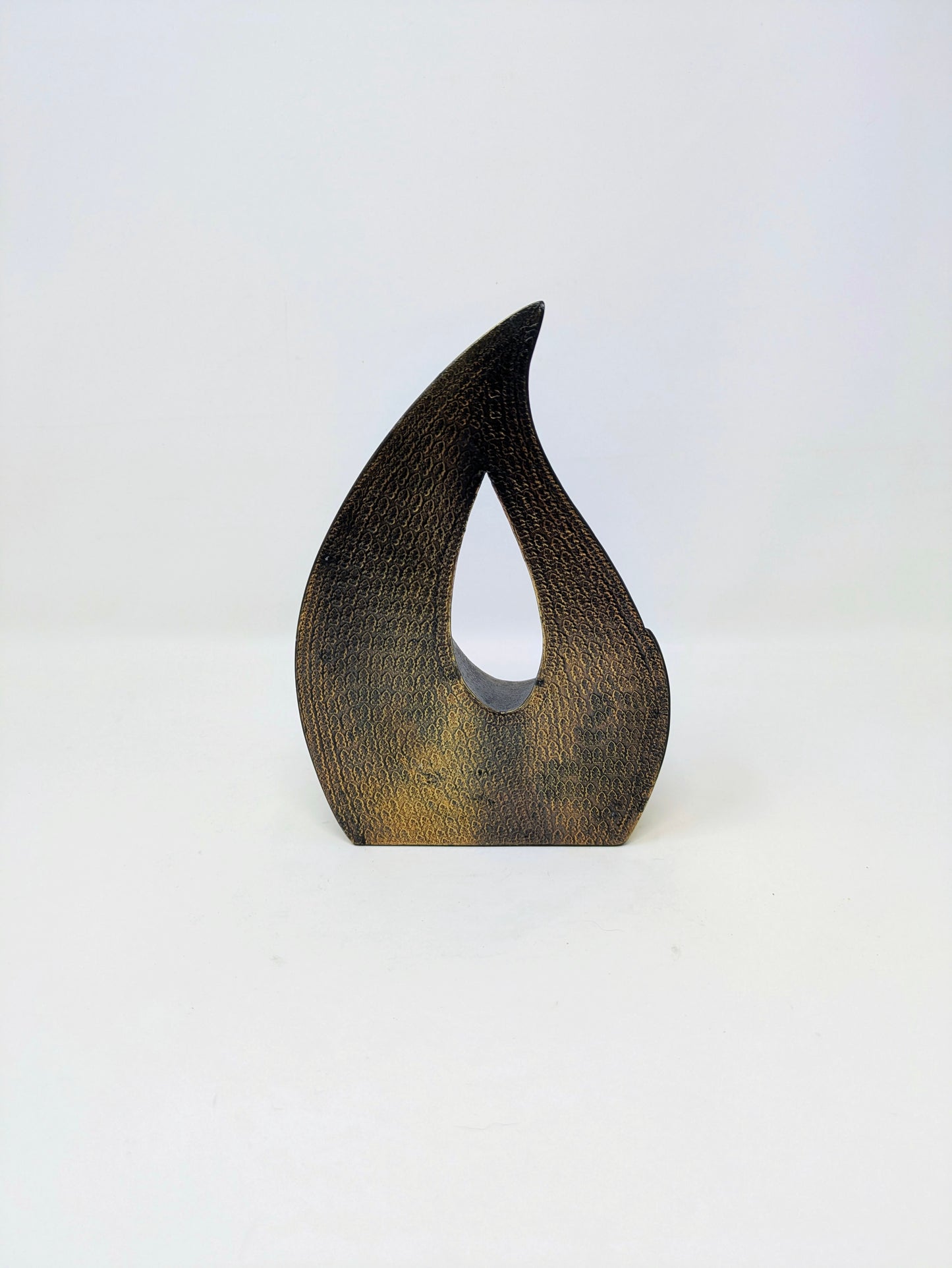 1950s Brass Flame Bookend Designed by Ben Seibel