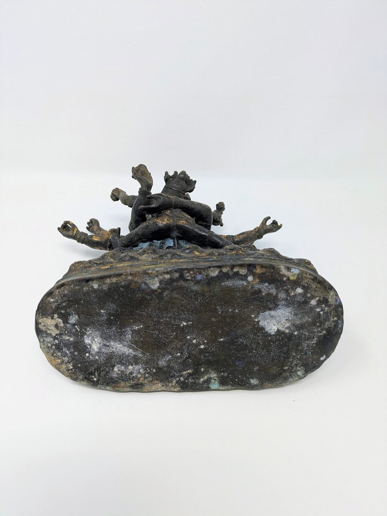 18th-19th Century Tibetan Bronze Hayagriva/Vajradara in Yabyum Posture