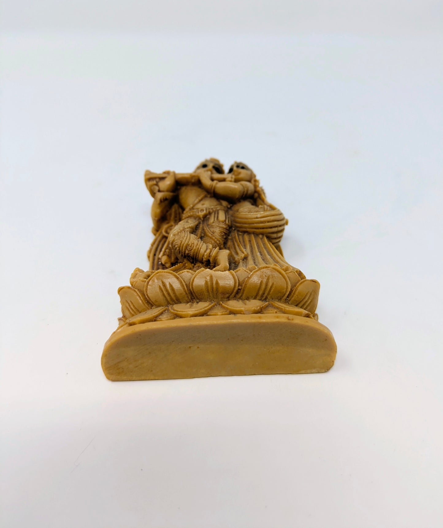 Vintage Molded-Resin Standing Radha Krishna Statue