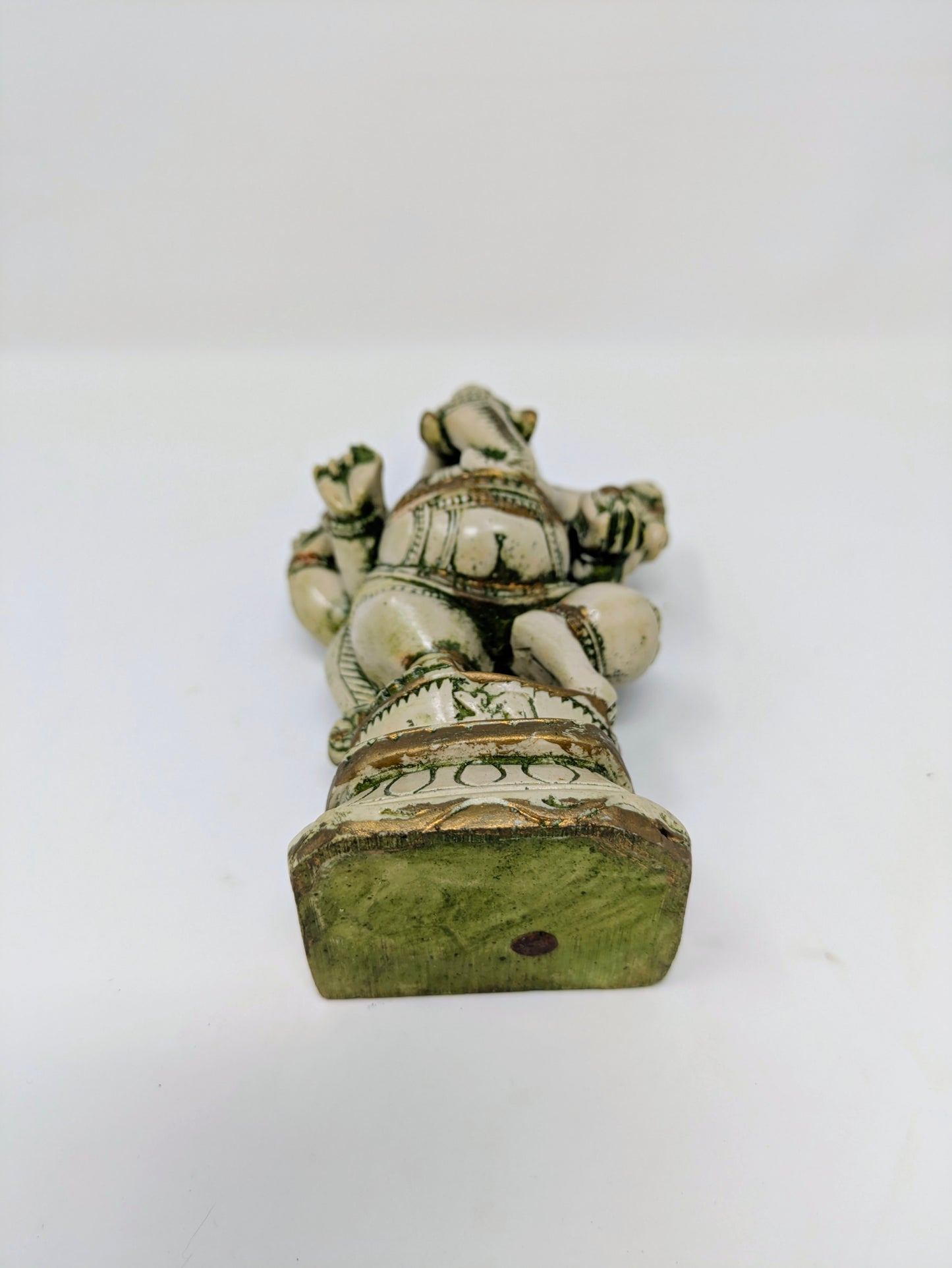 Vintage Painted-Resin Standing Lord Ganesha Statue