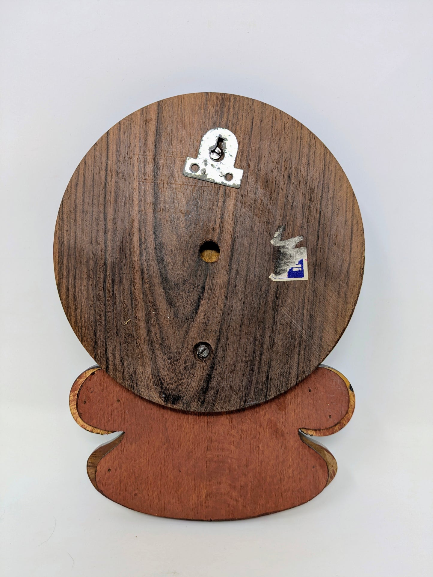 Vintage Wood & Brass Kathakali Folk Art Wall Hanging