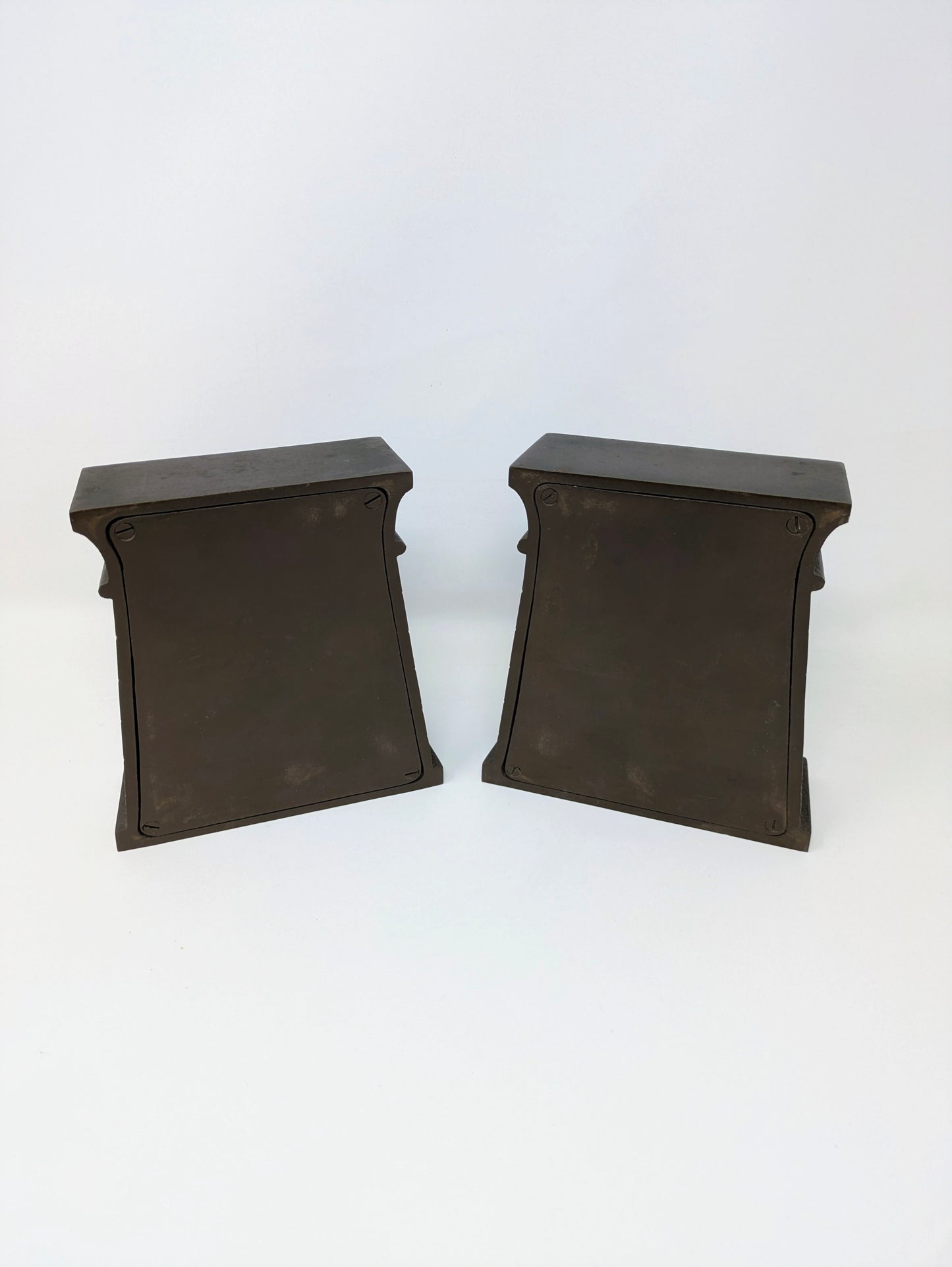 1920s "Egyptian Tomb" Bookends by Bradley & Hubbard