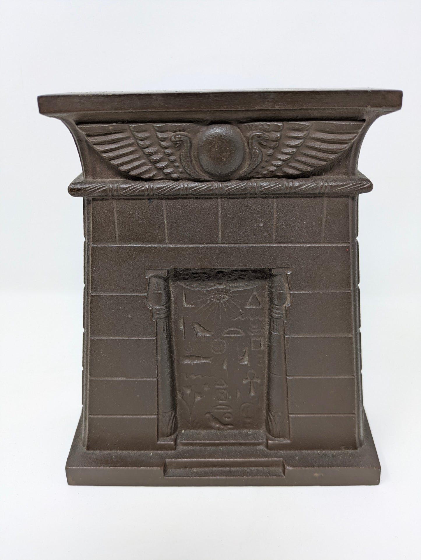 1920s "Egyptian Tomb" Bookends by Bradley & Hubbard