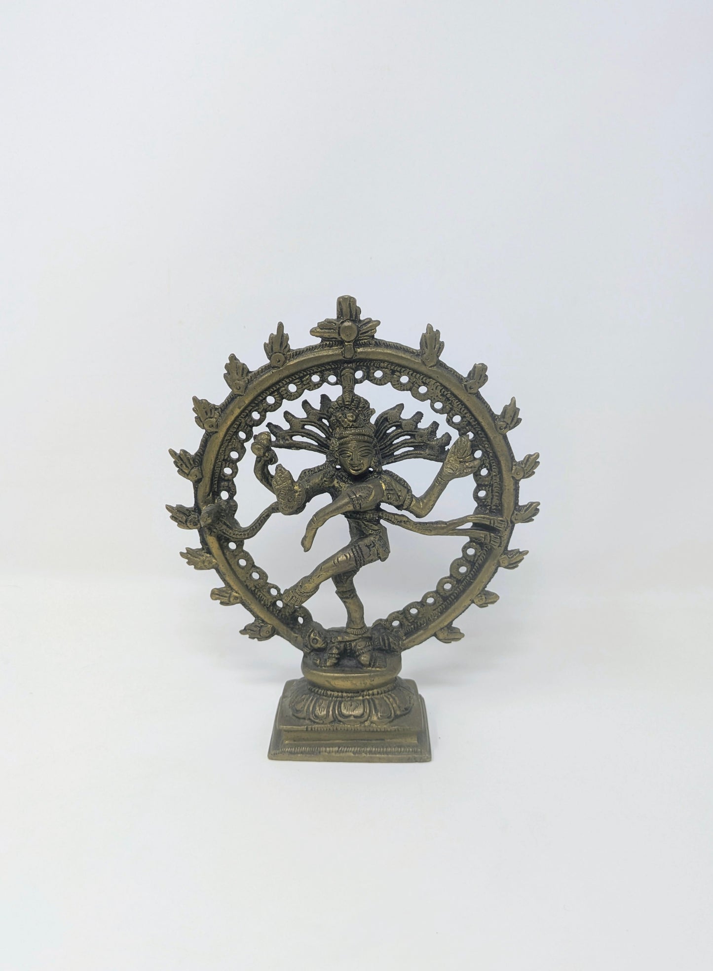Vintage Brass Dancing Nataraj Shiva Statue