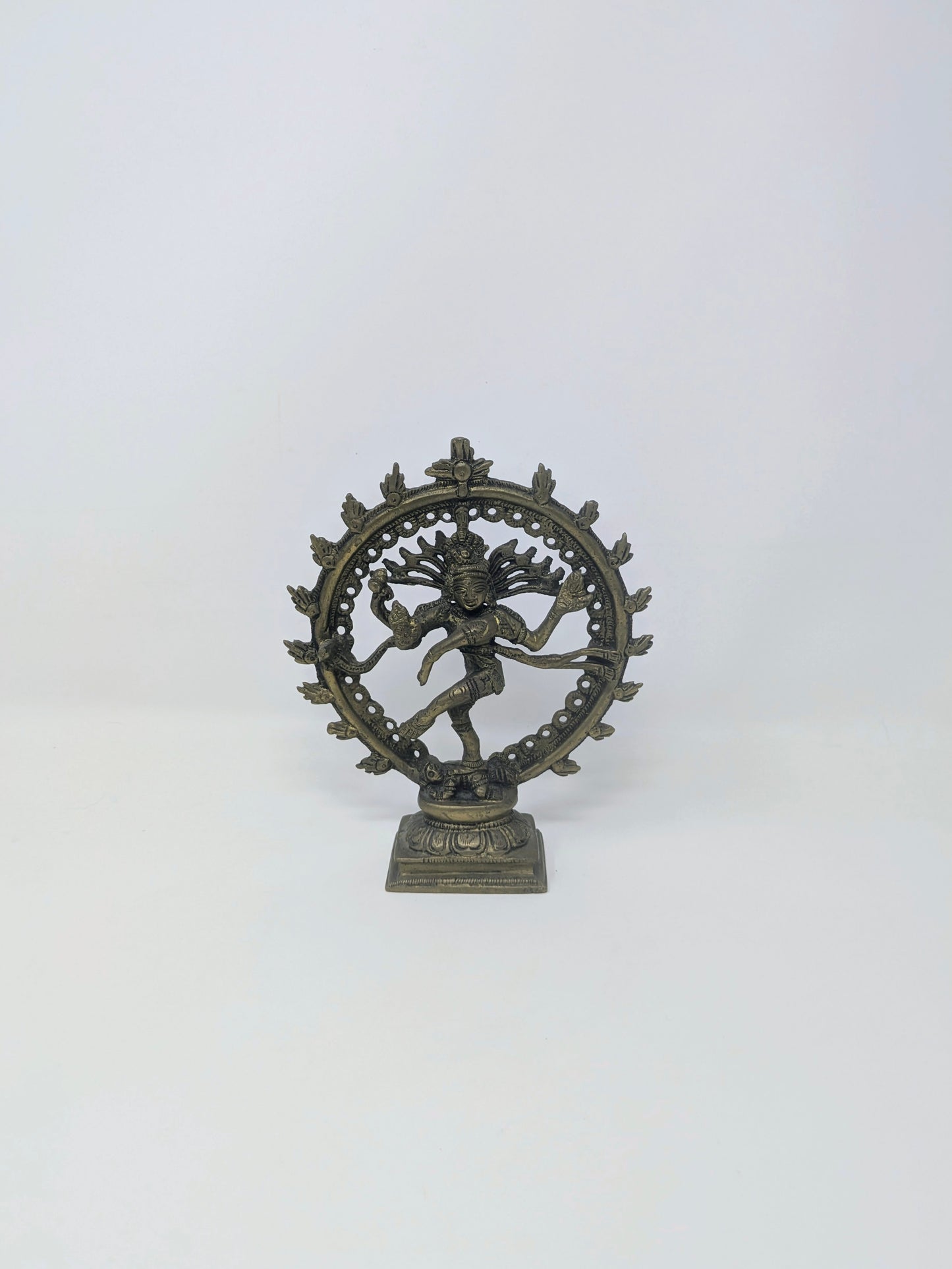 Vintage Brass Dancing Nataraj Shiva Statue
