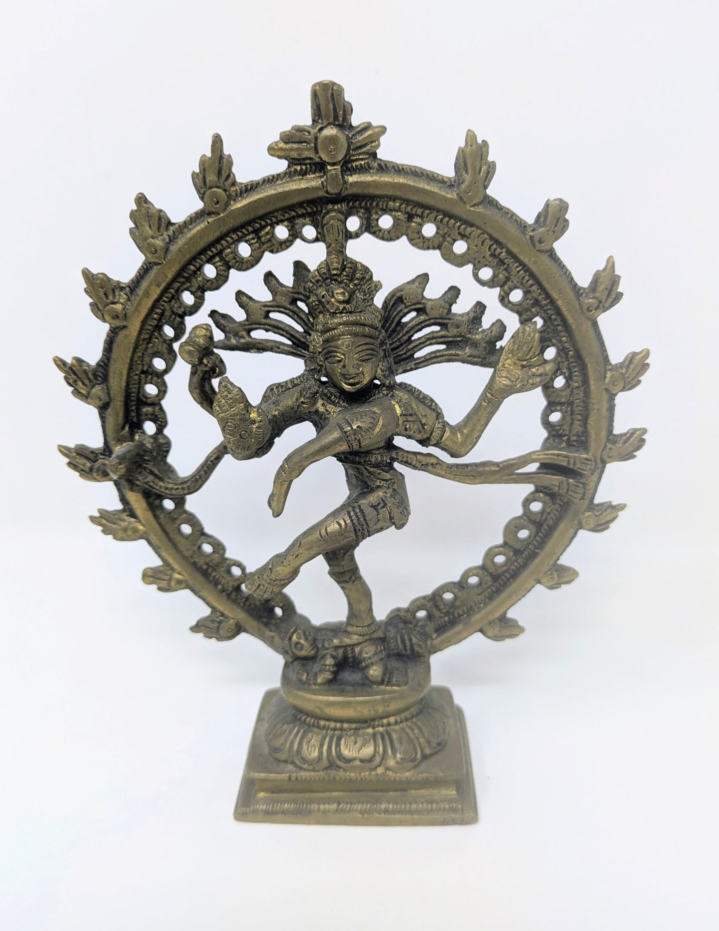 Vintage Brass Dancing Nataraj Shiva Statue