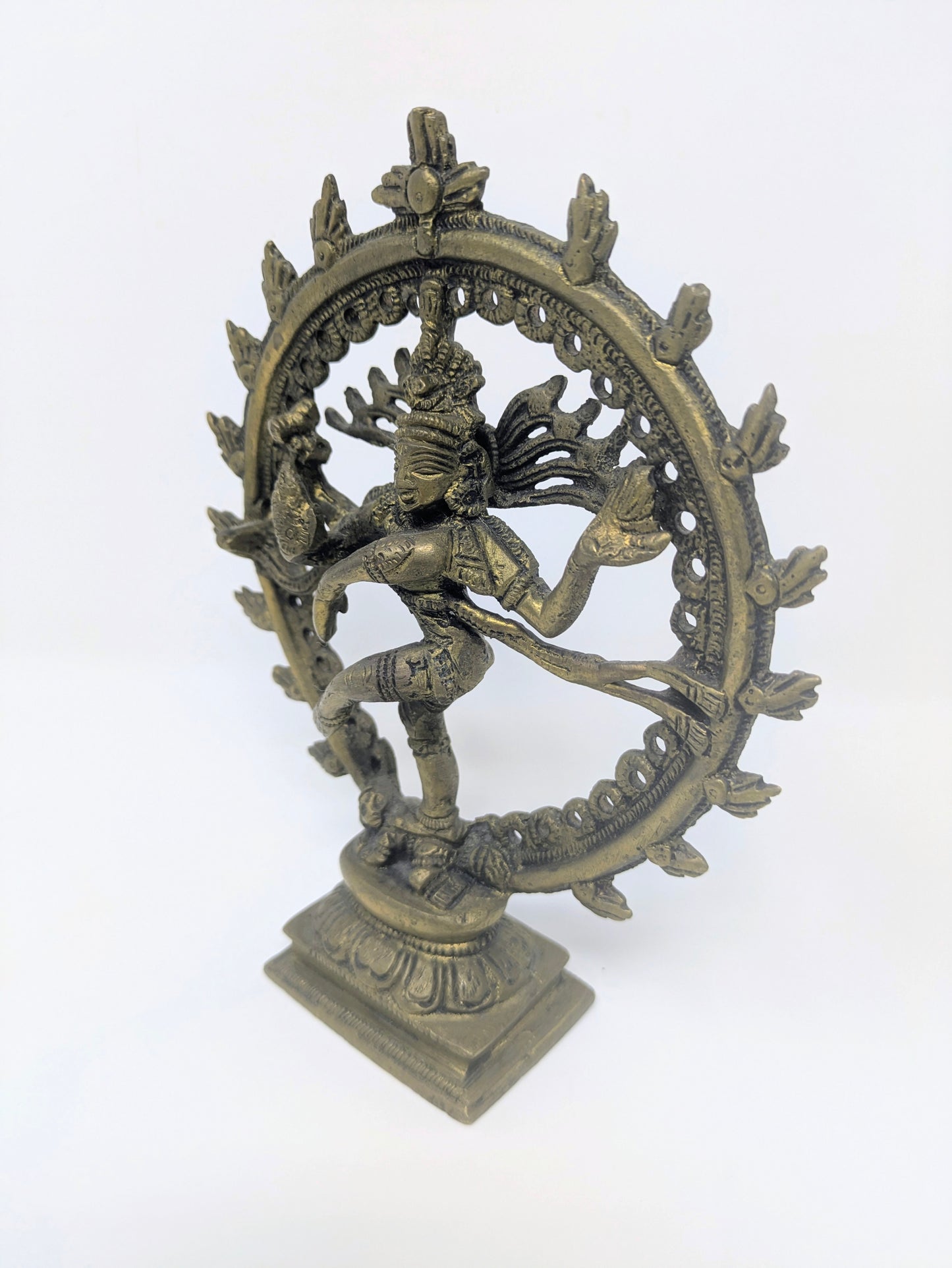 Vintage Brass Dancing Nataraj Shiva Statue