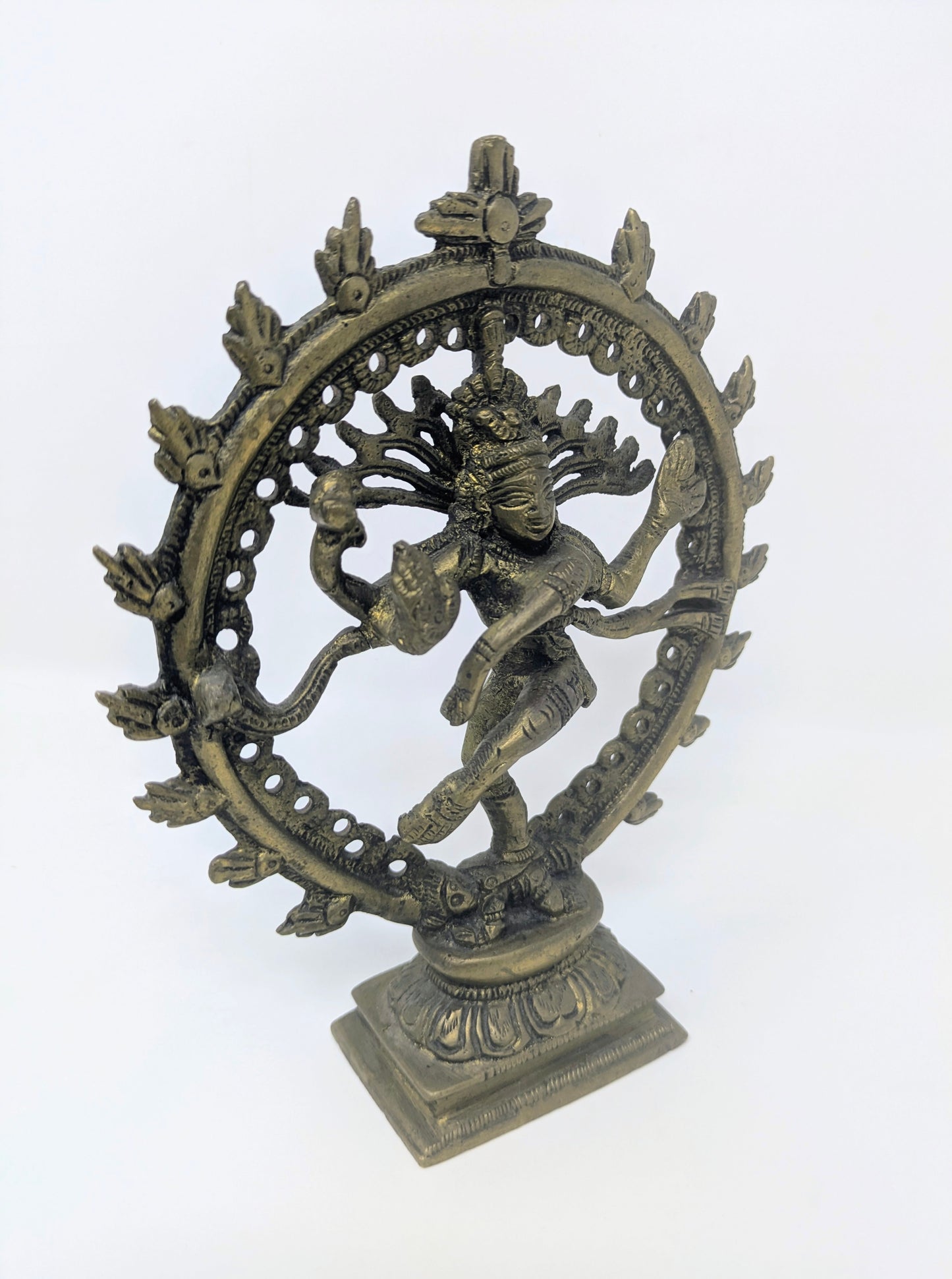 Vintage Brass Dancing Nataraj Shiva Statue