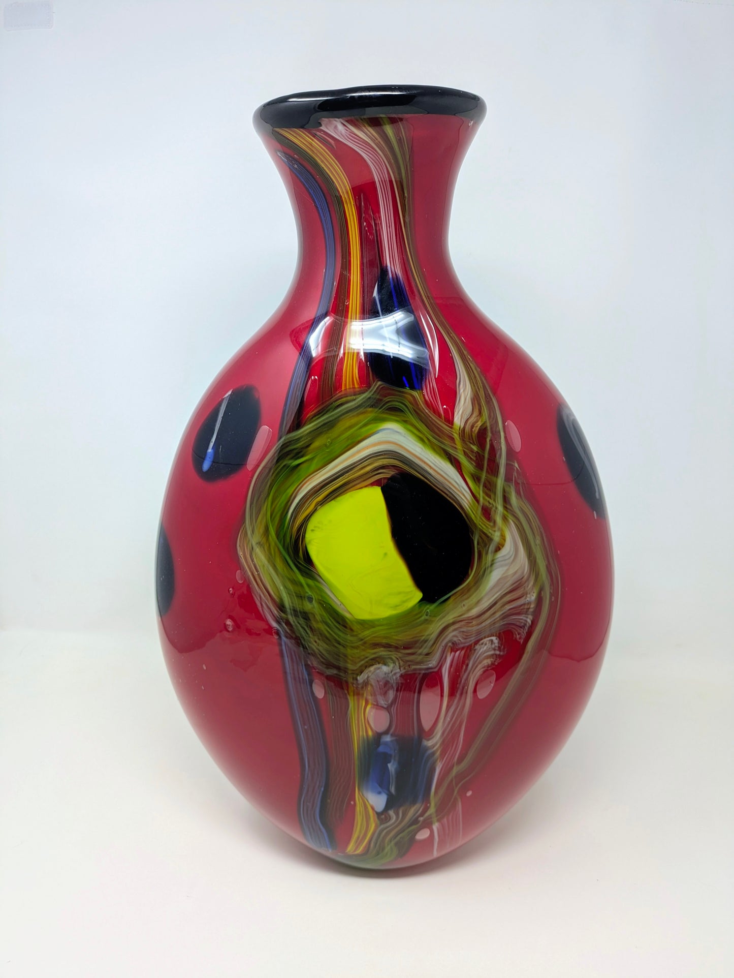 Vintage Murano-Style Hand Blown Vase by Salvadore Studios