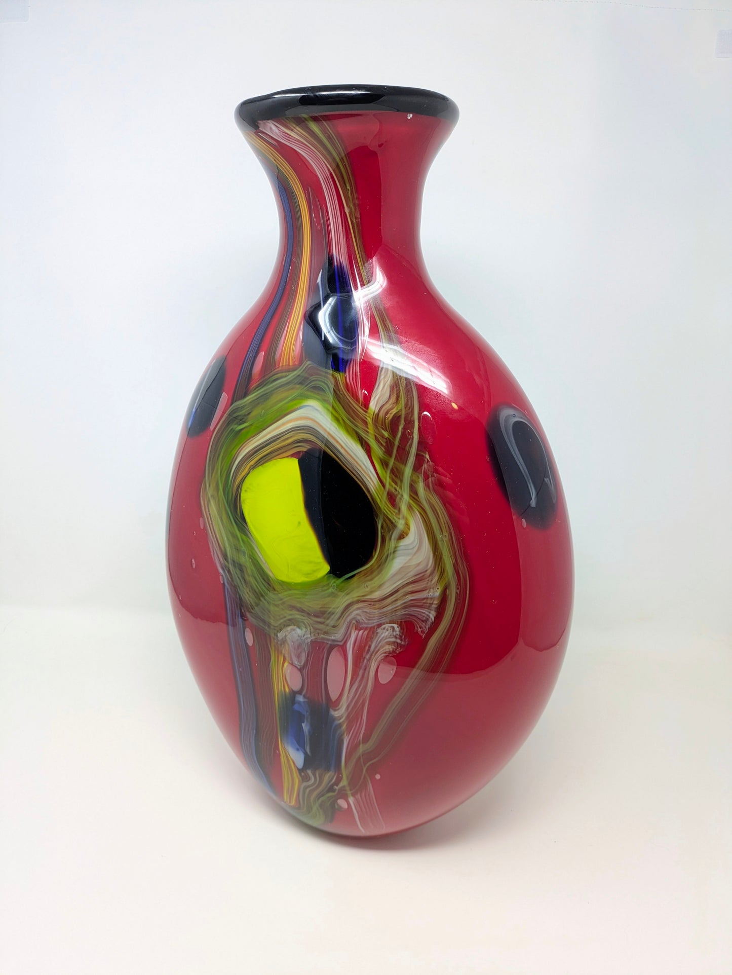 Vintage Murano-Style Hand Blown Vase by Salvadore Studios