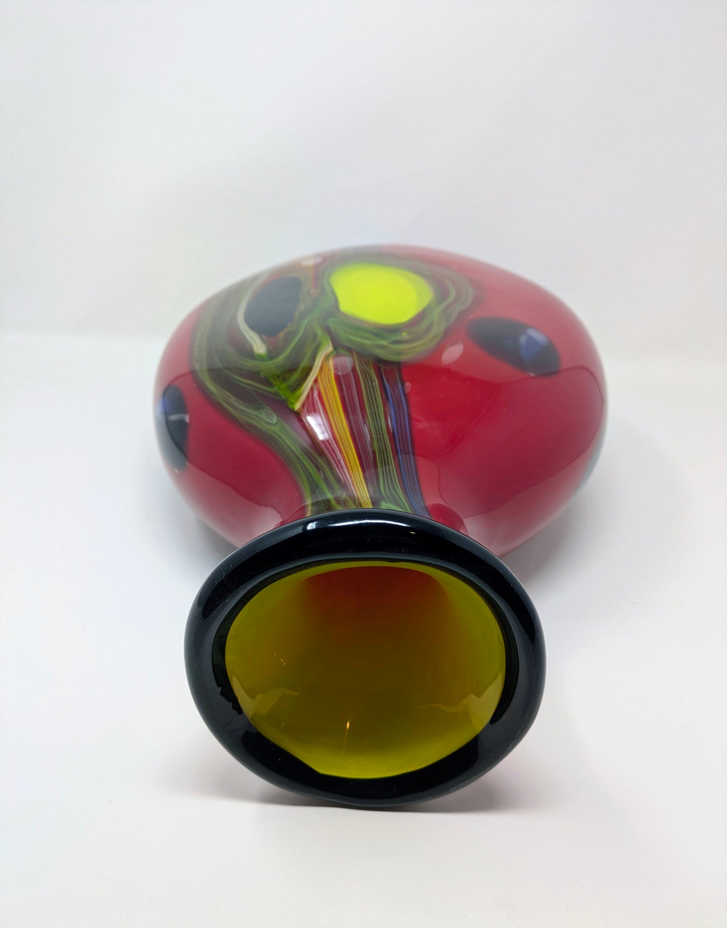 Vintage Murano-Style Hand Blown Vase by Salvadore Studios